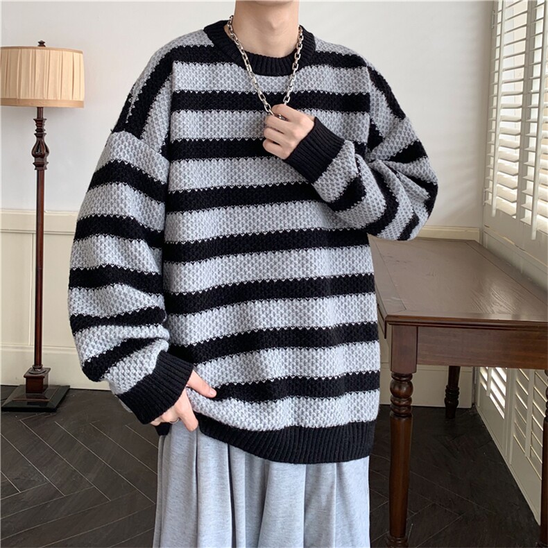现货现货宽松圆领毛衣男秋冬百搭针织衫D329-QM802-P65控88,男装针织衫/毛衣,电商D329