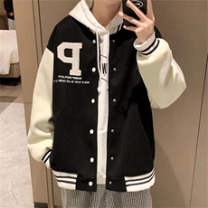棒球服外套男春装情侣时尚刺绣美式潮牌休闲炸街ins夹克JK257-p55，男装夹克，星座1008