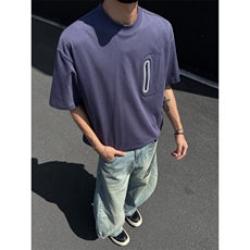 抖音品质夏季新款潮流拉链设计宽松短袖T恤B315-ST005-特p35控68，男装T恤，电商B315