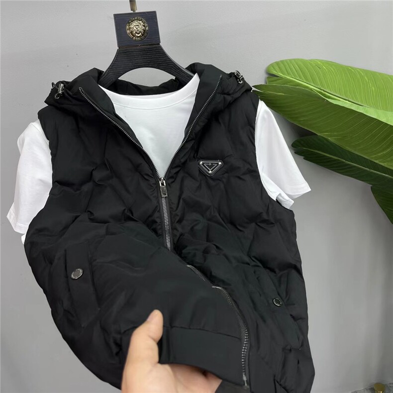 (网络图)轻奢休闲百搭棉马甲男士欧货时尚连帽坎肩313B-24606-P80,男装背心/马甲,星座313B