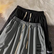 工装短裤男潮牌日系宽松ins百搭夏季薄款中裤D1009P28图片