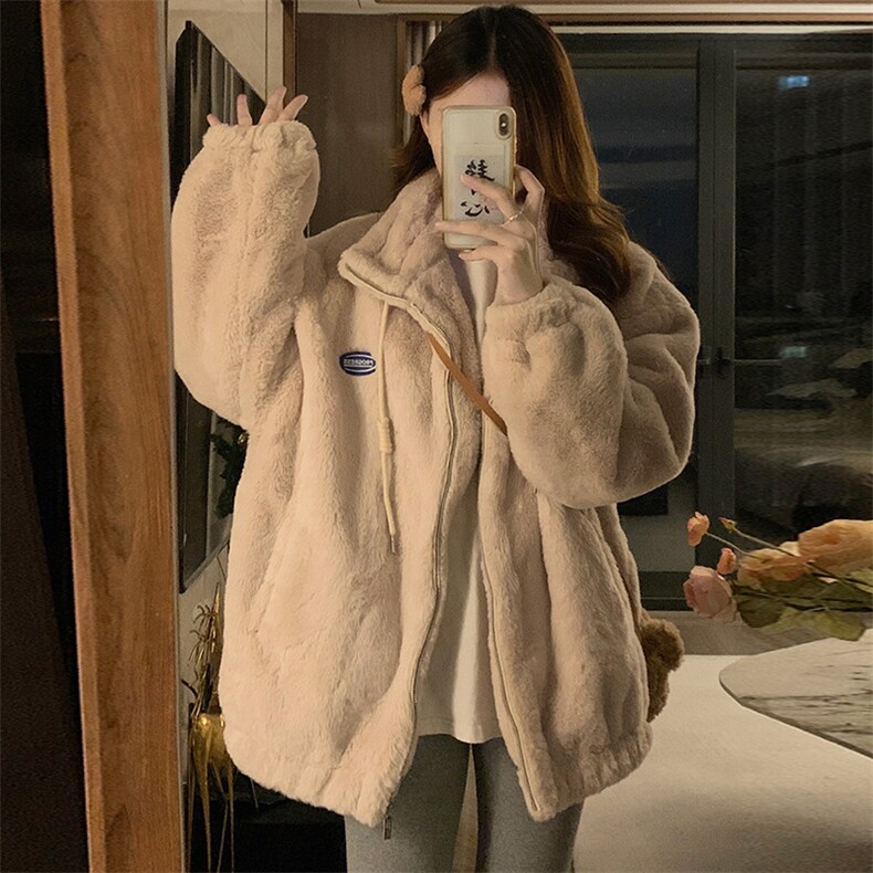 A053-P1002025冬季新款羊羔毛外套仿兔毛加厚毛绒棉服棉衣,男装棉衣,星座911