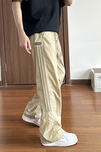 大量现货 垂感条纹速干裤男夏季薄款潮流痞帅学生百搭DY5032-P55图片