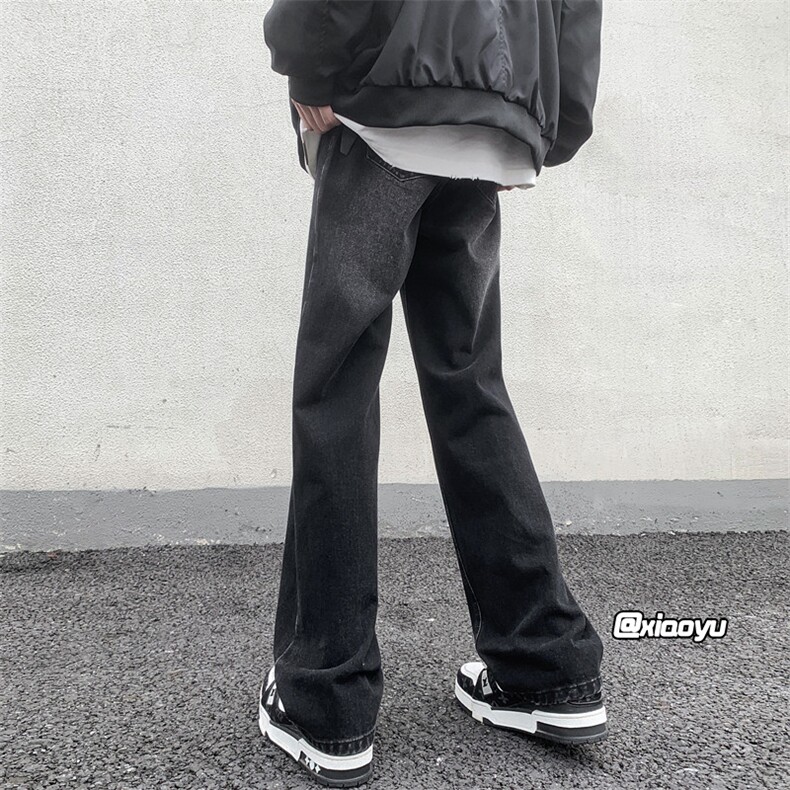 XZ616秋冬季新款宽松微喇百搭纯色休闲牛仔裤TY971P45控58,男装牛仔裤,星座512A（原616）