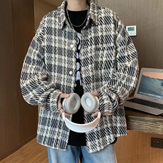 635-P48针织小香风外套男潮牌宽松休闲开衫夹克春秋款复古，男装夹克，电商B323A