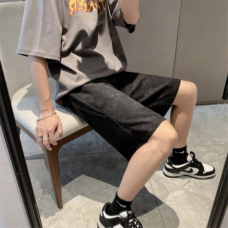 短裤夏季男五分裤休闲潮流百搭中裤潮牌ins外穿沙滩裤DK820-P22,男装休闲裤,星座1008-1