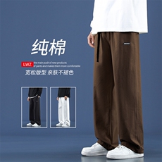 春秋直筒运动休闲裤宽松韩版潮流百搭长裤-K661特批40，男装休闲裤，星座718-1