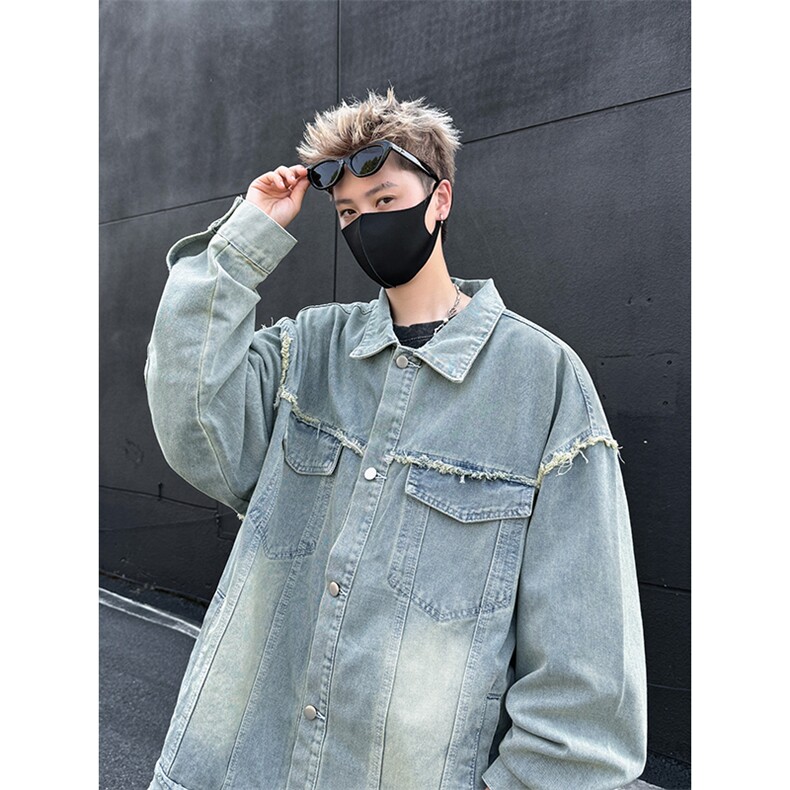 外套男ins高街潮牌港风日系原宿风韩版潮流宽松夹克JK02564-P70图片