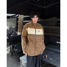 皮衣外套男春秋季新款潮牌痞帅宽松机车服PU皮夹克JK85477-p85，男装夹克，星座1008