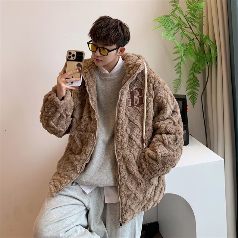 毛棉服外套男韩版潮流高街帅气字母刺绣ins冬季宽松棉衣MF182-P92,男装棉衣,星座412-3