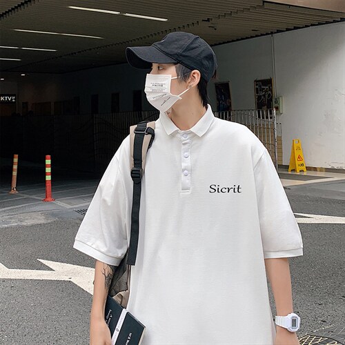 PL57098-P35翻领短袖polo衫男大码胖子半袖t恤男有领保罗衫模特，男装Polo衫，电商A040