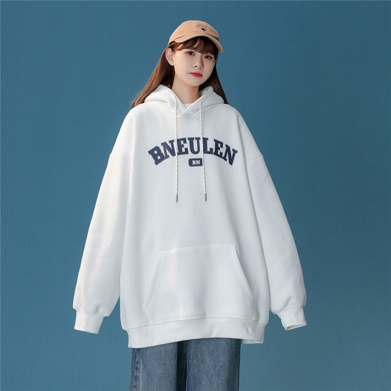 中性风情侣装秋冬装简约风加厚连帽套头加绒卫衣G1027P68女类,男装卫衣,电商A339