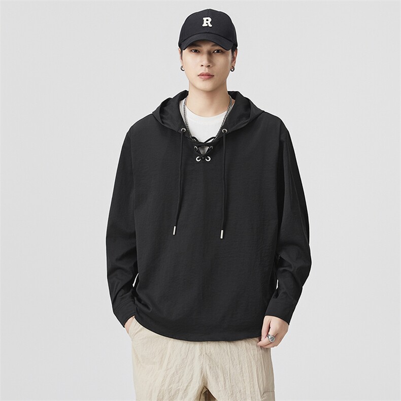 秋季现货宽松连帽套头卫衣男DSA157B-W6752-特P38,男装卫衣,电商A157B