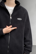 8XL-M摇粒绒外套男奥粒绒加厚羊羔绒卫衣内胆夹克JK1314P68控88，男装夹克，电商D206-1