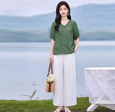 现货秒发新中式复古套装，女装套装/套裙，韩蔻秀
