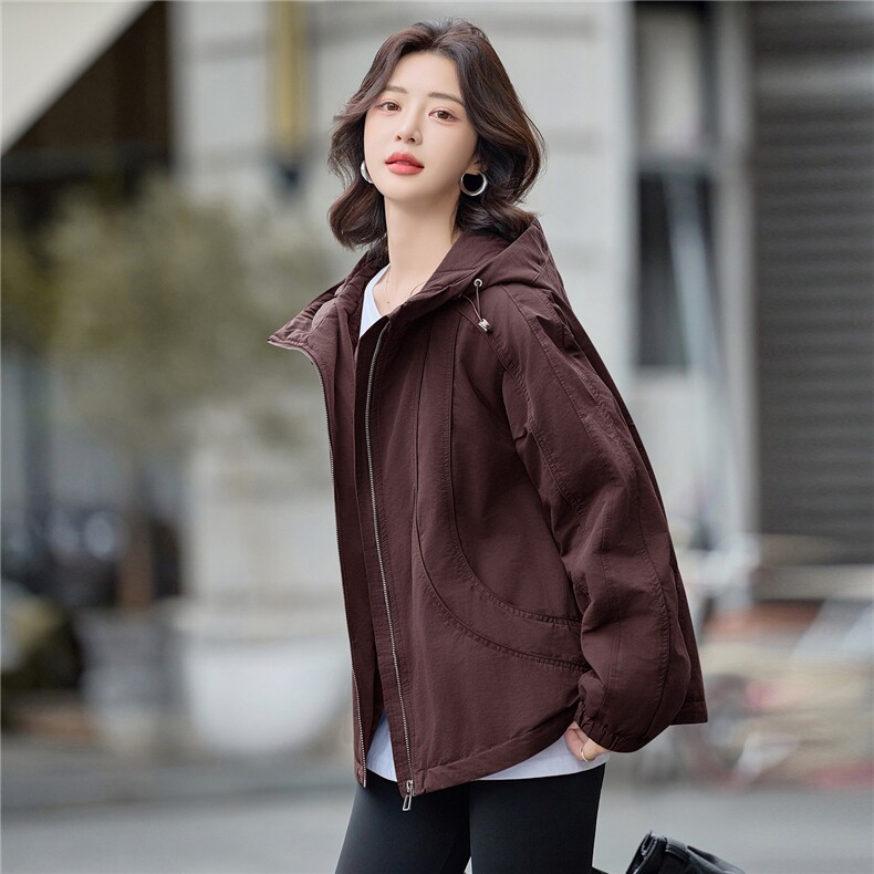 2025年冬季休闲连帽派克服,女装派克服,文熹诺