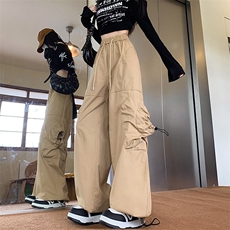 美式直筒多口袋宽松工装裤男女街头休闲长裤潮K636-P50，男装休闲裤，星座308B-2