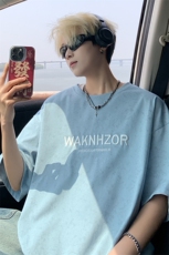 ！2026夏季新款男士潮牌短袖T恤字母刺绣半袖T2548特P28，男装T恤，电商B220