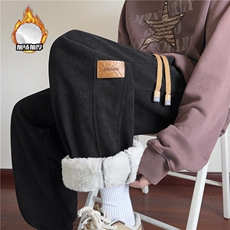 抖音品质冬季加绒保暖灯芯绒束脚宽松休闲裤B315-K879JR-p55控78，男装休闲裤，电商B315