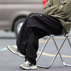 休闲裤男韩版潮流拉链口袋个性帅气2024春季新款ins长裤K5011-P41，男装休闲裤，星座412-2