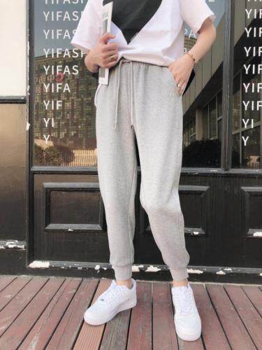 春夏新款针织卫裤，女装休闲裤，1+1 MAIN ROAD