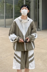 夏季防晒服套装运动风拼色时尚防晒衣夹克衫男XZ514-2-1609-P98，男装防晒衣，星座514-2(原B239)