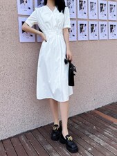 2022夏季新款韩版连衣裙，女装连衣裙，V/A