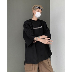 字母短袖t恤男装夏季潮牌假两件上衣男生体恤XZ514-2-202451-P58，男装T恤，星座514-2(原B239)
