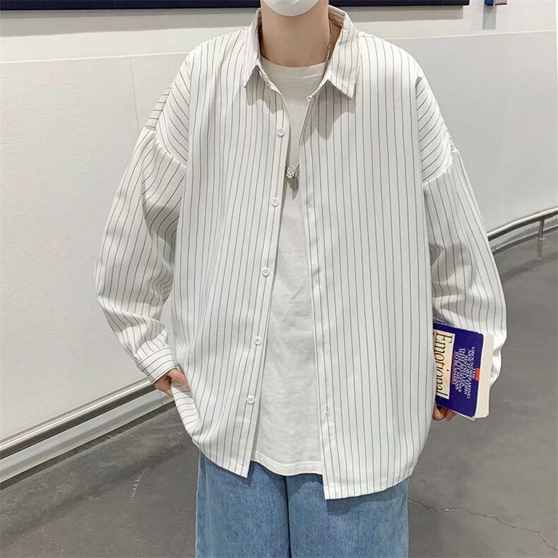 长袖衬衫男港风潮流C68P33图片