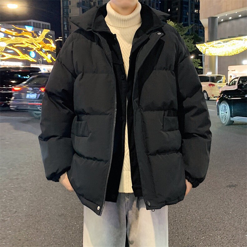 ！2025秋冬新款男士假两件棉衣加厚保暖棉服外套MY1248特P85,男装棉衣,电商B220