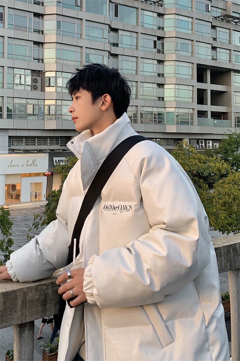 1港风鳄鱼纹手塞棉大码M-5XL夹克PU皮棉服外套男8507P120控158,男装夹克,星座226-2