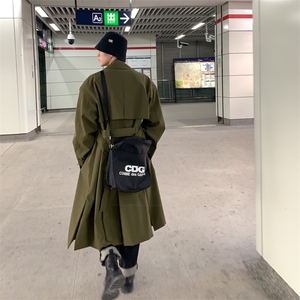 【2025秋冬】呢大衣女新款双排扣长款过膝风衣男大码男中长款大衣图片