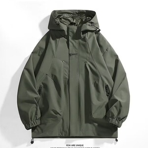 冲锋衣外套男秋季2025新款户外登山服潮牌休闲工装夹克W6621-P47图片