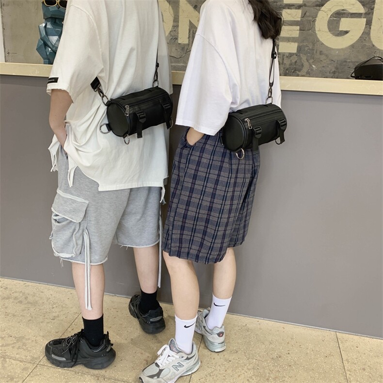 0517潮牌原创休闲斜挎小包简约帆布单肩包时尚百搭包复古包袋，鞋类箱包男包，星座510A-2