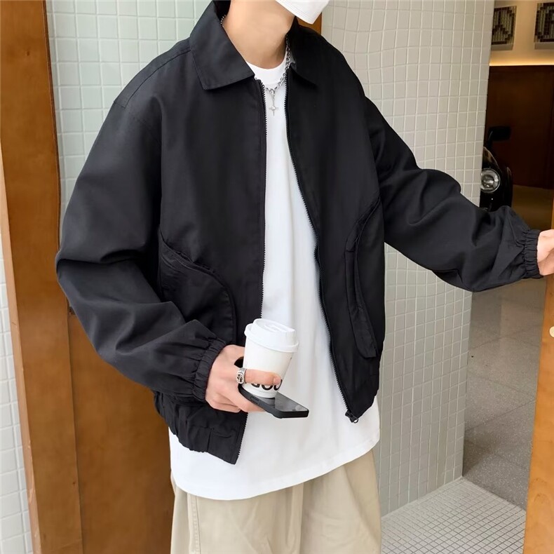 夹克男韩版潮流痞帅气高街2024春秋新款ins宽松百搭外套W4762-P55,男装夹克,星座412-3