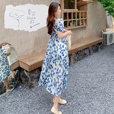 夏季新品方领宫廷风连衣裙转化率高款号2215-P125K178，女装连衣裙，浙宝305