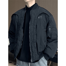 飞行员夹克棉服男冬季美式弧形短款棒球服外套YM6011-P84，男装夹克，星座208-5