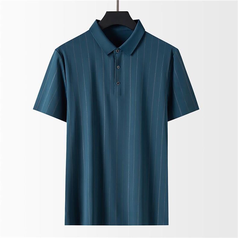 爸爸短袖t恤男装夏装40-50岁中年男士上衣服夏季翻领中老年人爷爷,男装T恤,电商B212（原钱塘6029）