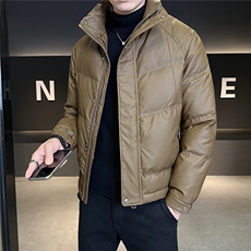 M-3XLB3538815P175黑色PU2025冬羽绒服【标50控活动价268】，男装羽绒服，电商B353