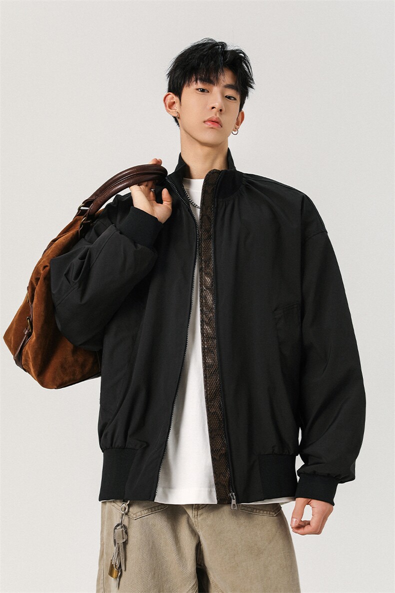 大码飞行员cleanfit潮流短款蛇年限定夹克外套J5217-特P45控98,男装夹克,电商A001-1