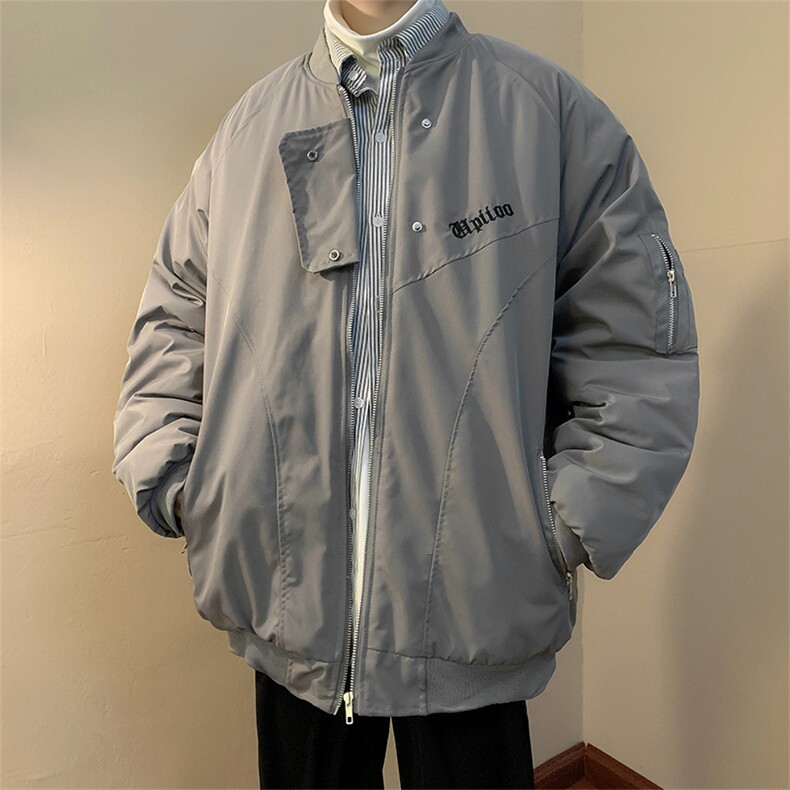 2023春秋痞帅外套男ins高街潮牌港风潮流宽松夹克JK09212-P60,男装夹克,星座308B-1