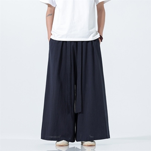 2025 汉服 唐装 宽松阔腿裤 风棉麻阔腿裤 基地A057-K371-P55图片