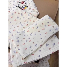 AK2348-P50刺绣kitty猫牛仔裤女夏季直筒高腰显瘦阔腿梧桐裤子潮，女装休闲裤，星座617A-2