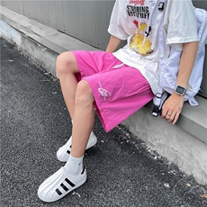 夏季新款美式短裤男潮牌薄款宽松运动休闲五分裤子D05543-P25，男装牛仔裤，星座308B-2