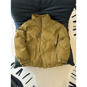 现货冬季美式休闲加厚雪山外套夹克立领纯色三防户外工装棉服图片