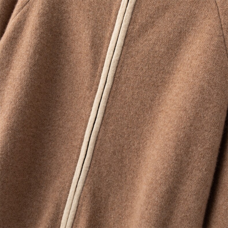 新款百搭七针双股虚提双色套装,男装休闲套装,台绒羊绒