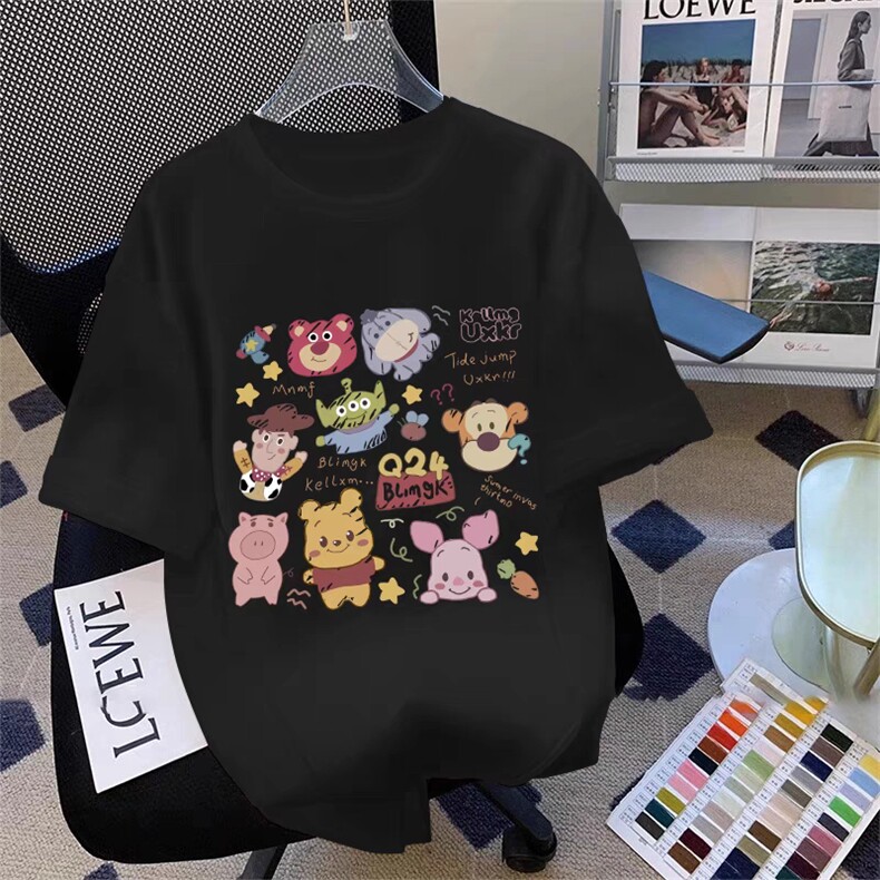 T0720-P25趣味彩色纯棉印花短袖学院风减龄宽松短袖上衣,男装T恤,星座617A-2