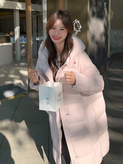 2025现货主推90绒长款羽绒服210-F6356-p415-598有帽不可拆，女装羽绒服，浙宝210（原浙宝191）
