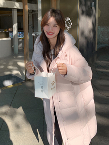 2025现货主推90绒长款羽绒服210-F6356-p415-598有帽不可拆图片