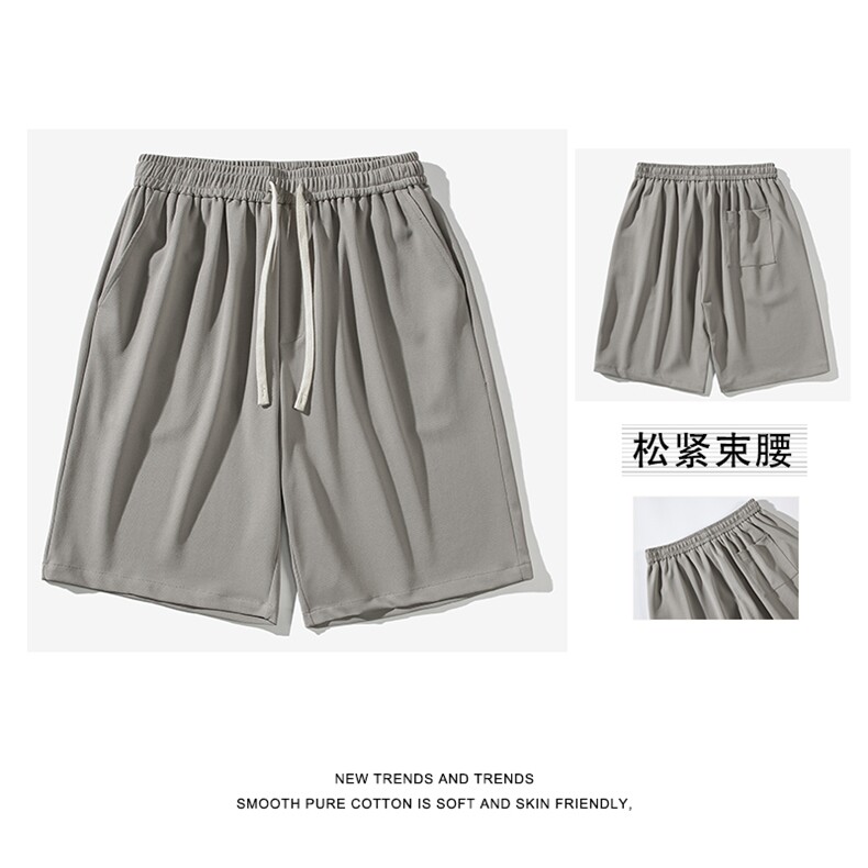 短裤男夏季薄款透气舒适肌理高级感休闲五分裤XD2380特批32图片